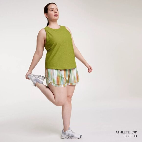 NWT CALIA Petal Hem Step Up Painted Multi Performance Short - Picture 6 of 7